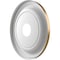 Ekena Millwork Traditional PVC Medallion (Canopies up to 9 1/2"), 16"OD x 3 1/2"ID x 1 3/8"P, Metallic Gold Rush CMP16TRCGH - alternate 5